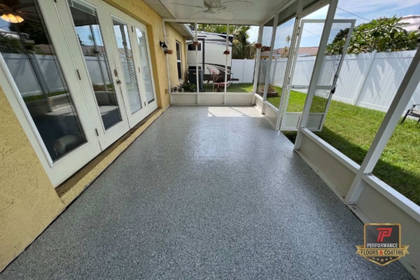 Patio and lanai floor coating Tampa FL