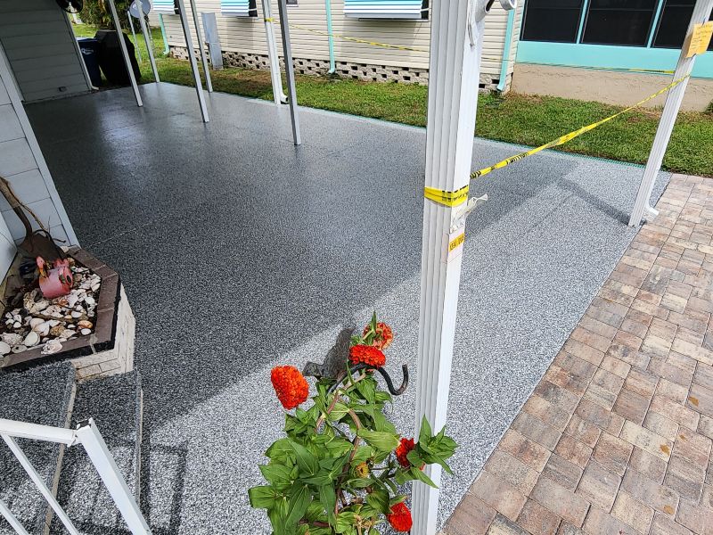 Porch and entryway floor coating Tampa FL — Performance Floors and Coating