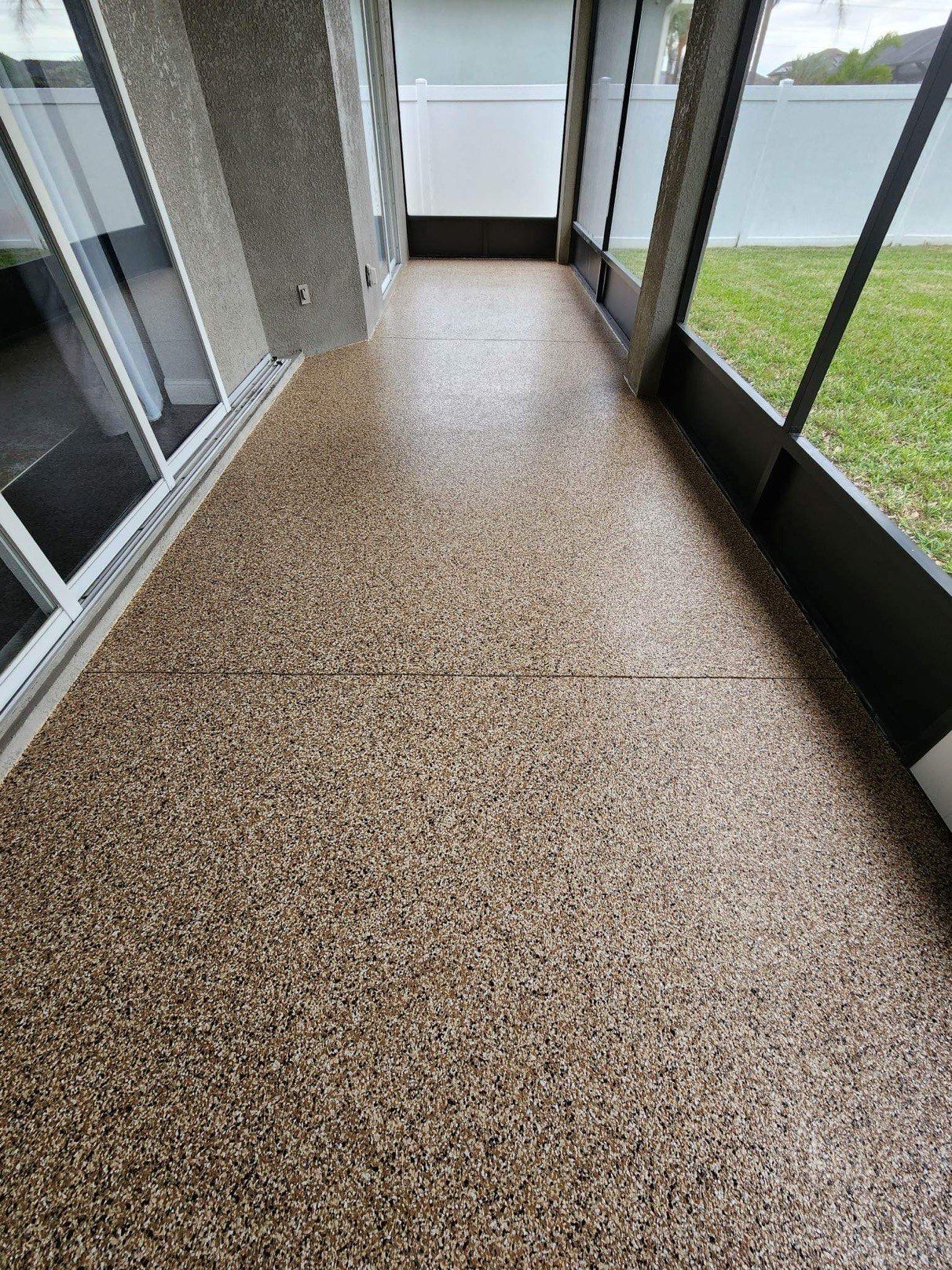 Patio after coating — Performance Floors & Coating Tampa Bay
