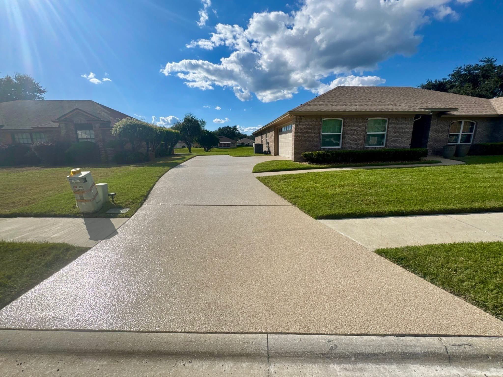 Driveway after coating — Performance Floors & Coating Tampa Bay