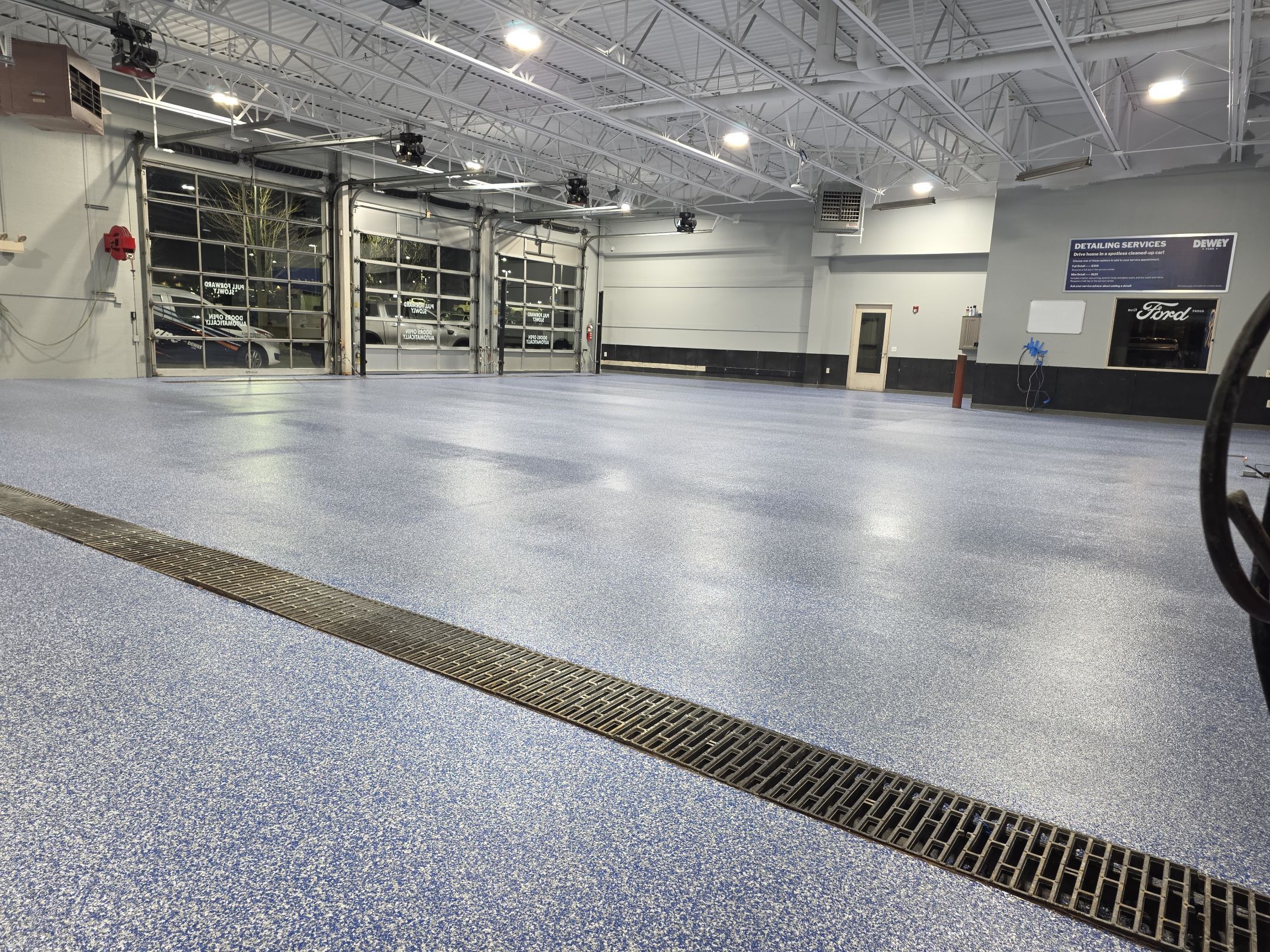 Commercial floor after coating — Performance Floors & Coating Tampa Bay